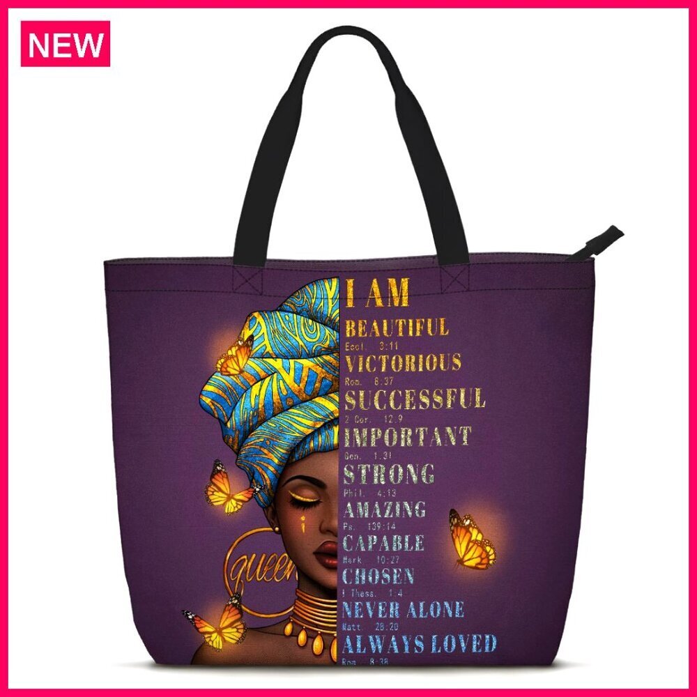 Large Foldable Waterproof Tote Bag with Shoulder Strap for Work Travel